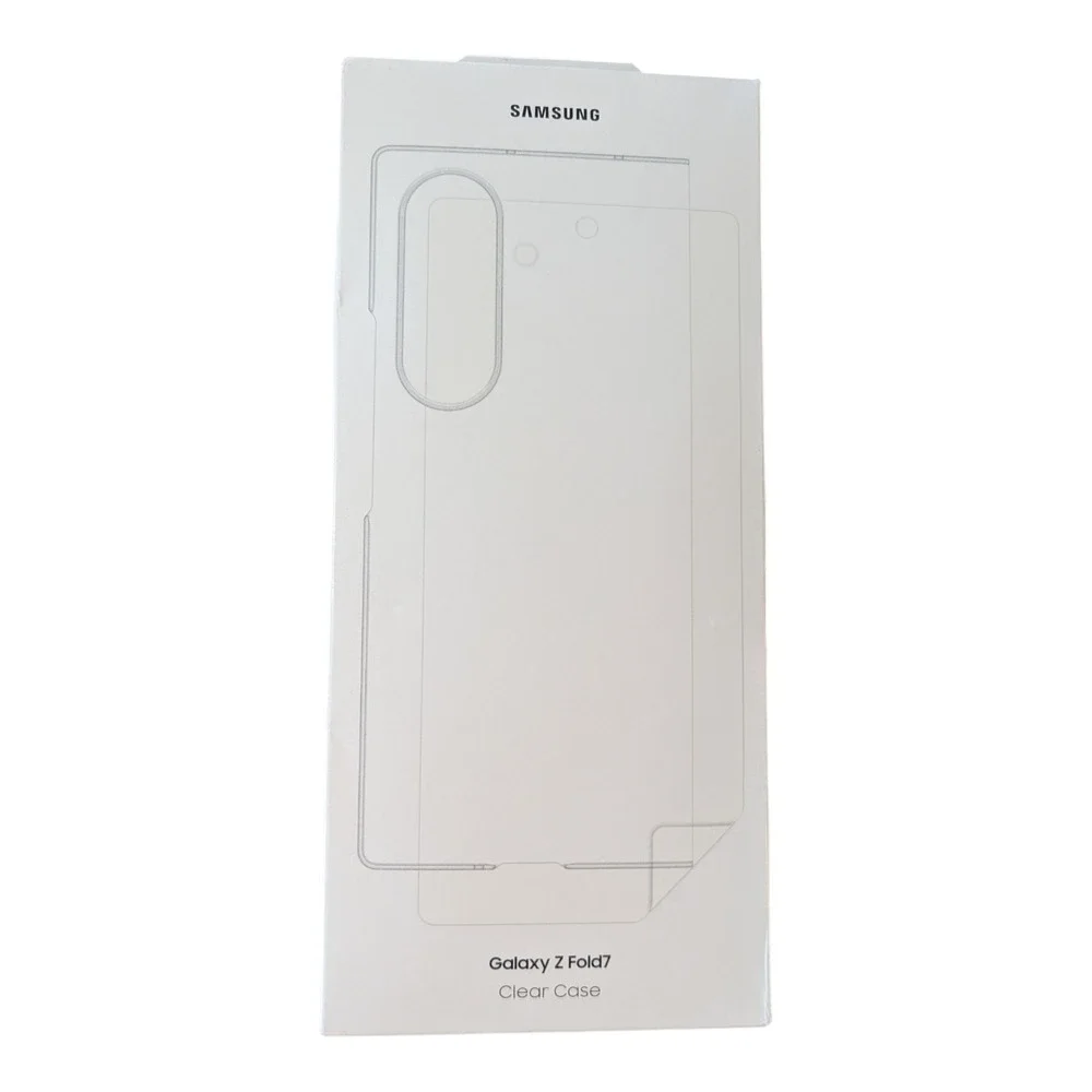 G1. Samsung Official Clear Case and Film for Galaxy Z Fold7‎ - Transparent